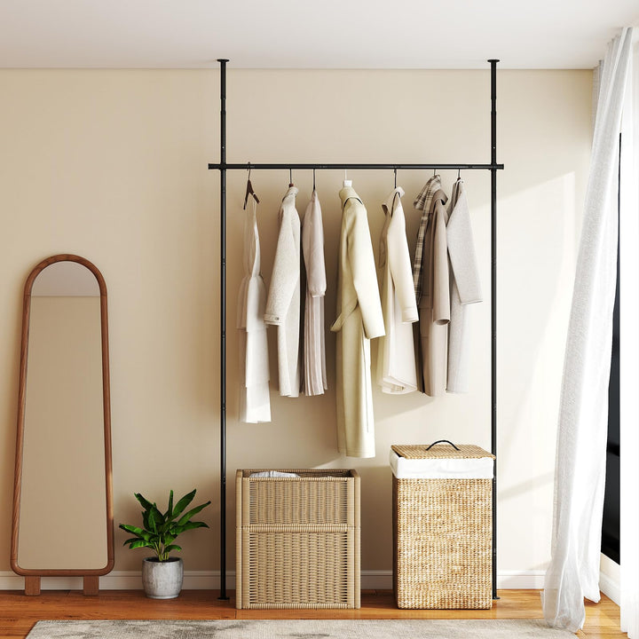 Giantex Room Divider Curtain Rod Adjustable 4-10 ft Height &amp; 28-72 in Width