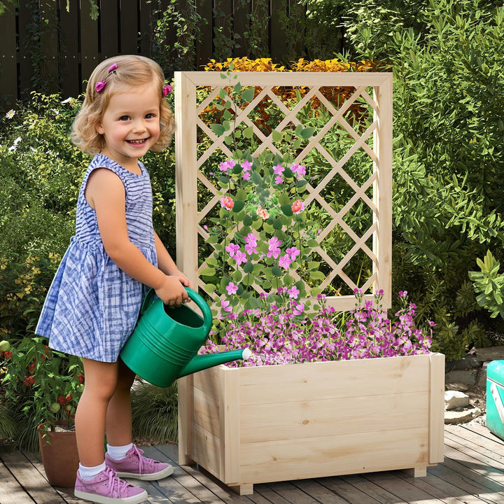 Giantex Raised Garden Bed with Trellis
