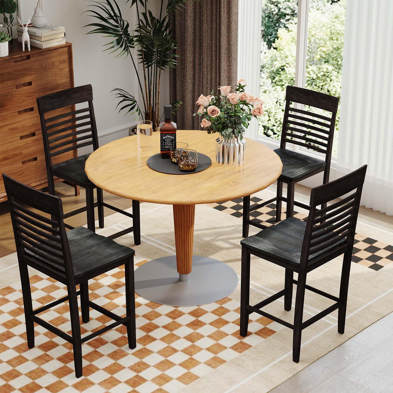 Giantex Counter Height Bar Stools Set of 2/4