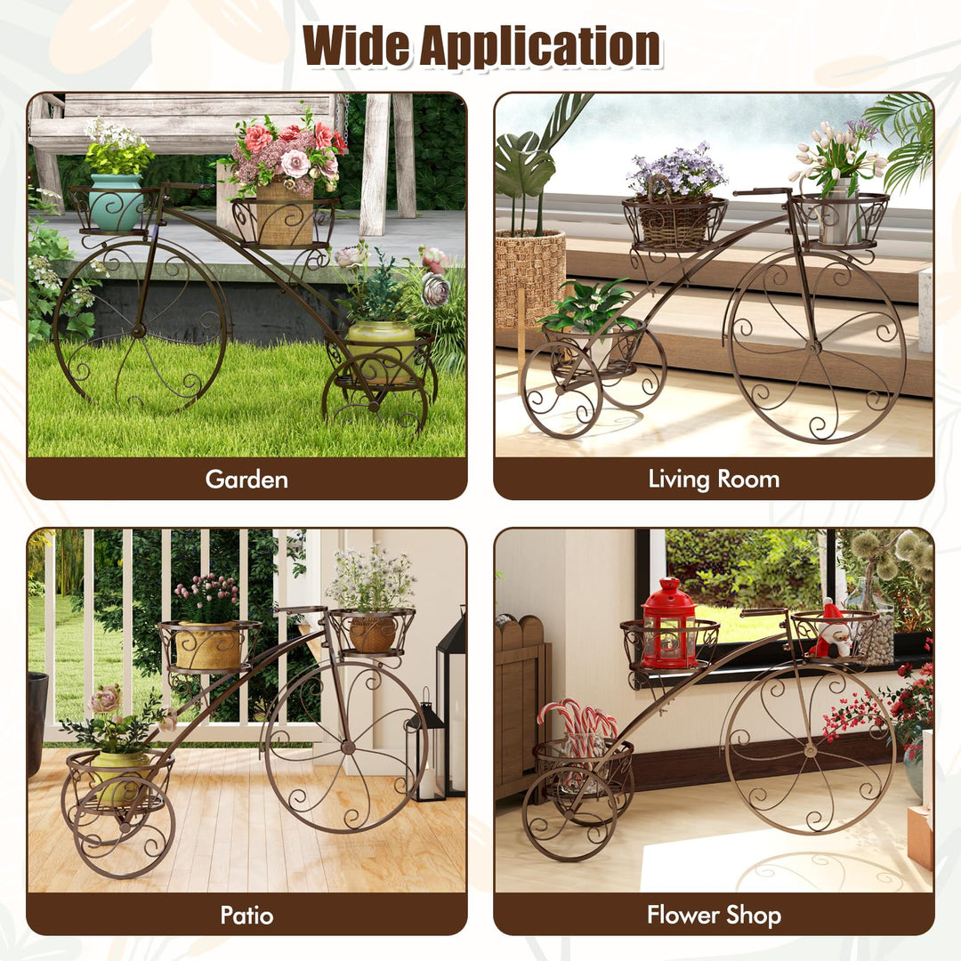 Giantex Metal Bicycle Planter