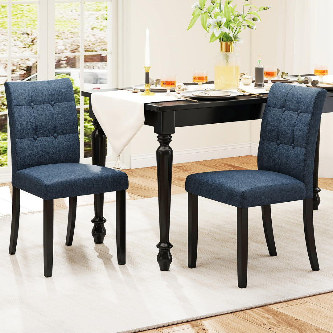 Giantex Upholstered Dining Chairs Set for Restaurant