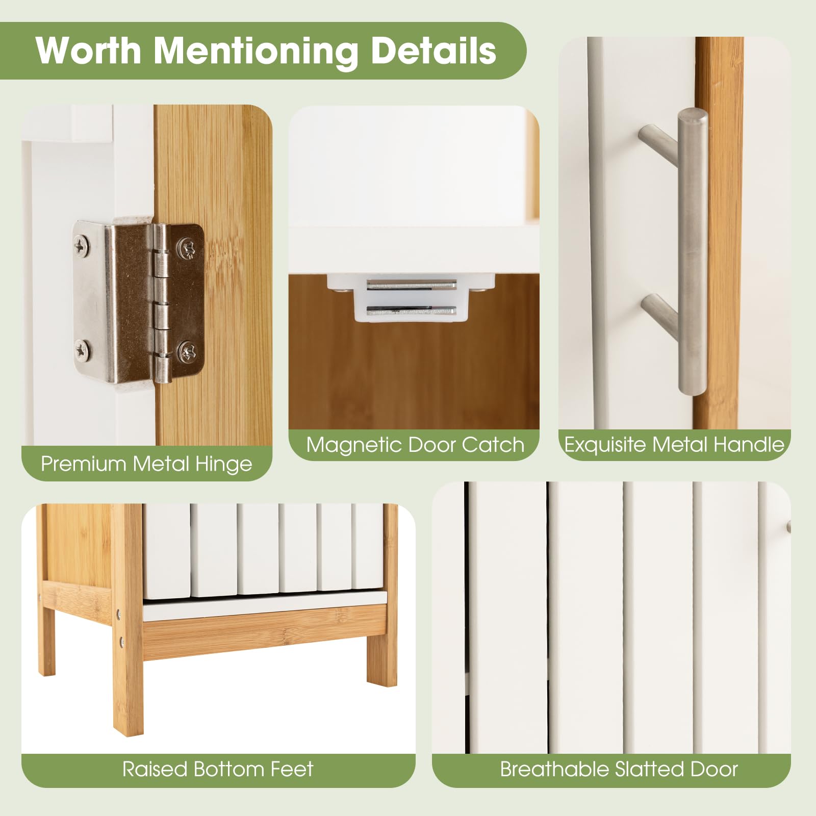 Giantex Bathroom Storage Cabinet Freestanding