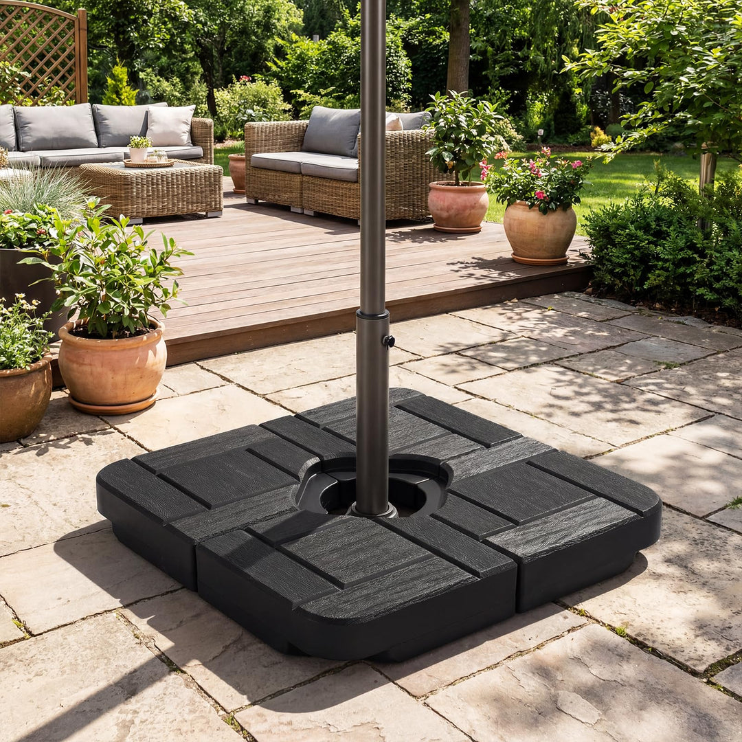Giantex 4-Piece 178 LBS Cantilever Offset Patio Umbrella Base