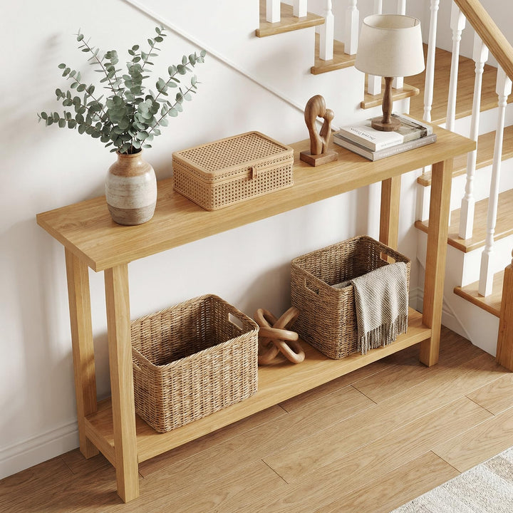 Giantex 47" Solid Wood Console Table(47" x 12" x 32")