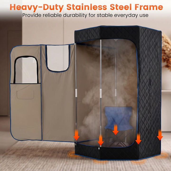 Giantex 3L Portable Steam Sauna(35.5" x 35.5" x 71" )
