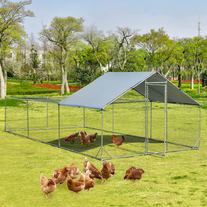 Giantex 20ft Large Metal Chicken Coop