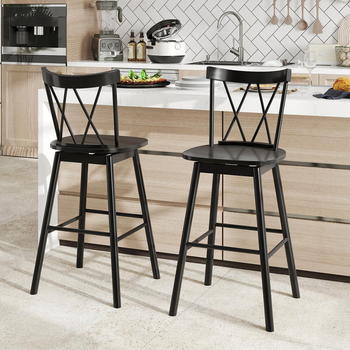Giantex Windsor Bar Stools Set of 2/4(29"/24")