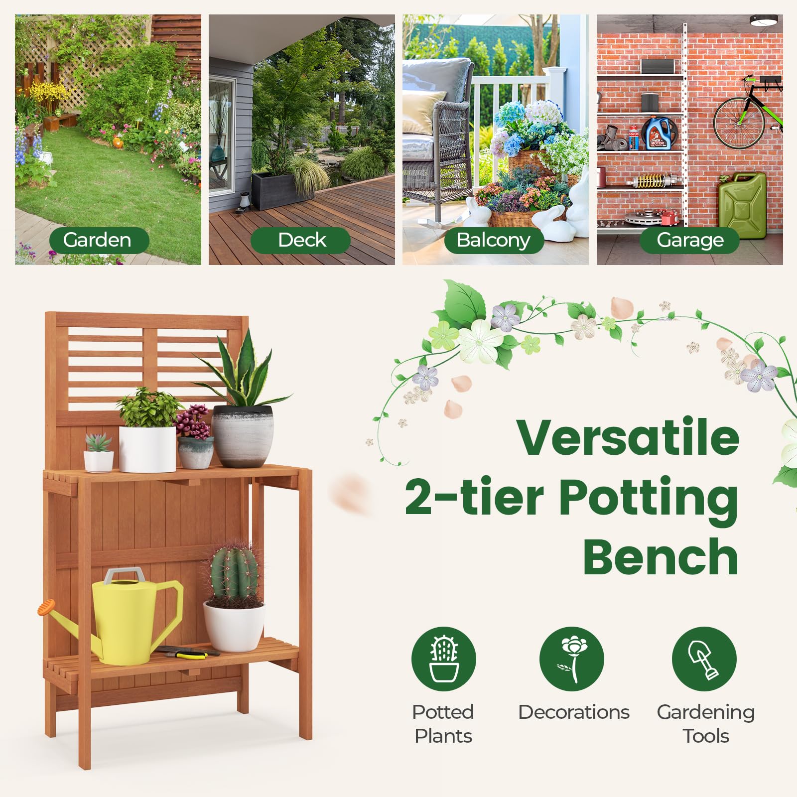 Giantex Folding Potting Bench
