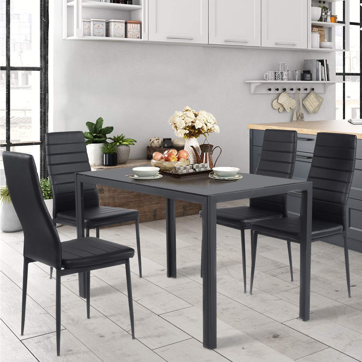 Giantex 5 Pcs Dining Table Set for 4