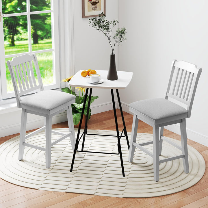 Giantex 25" Modern Bar Stools Set of 2/4 360° Swivel Counter Height Chairs