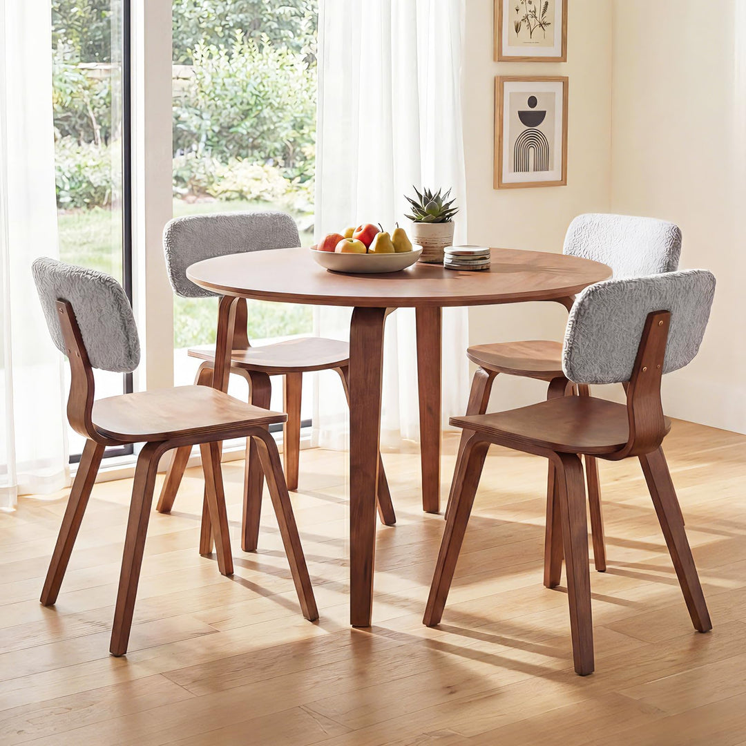 Giantex 37.5" Round Dining Table Set for 2/4