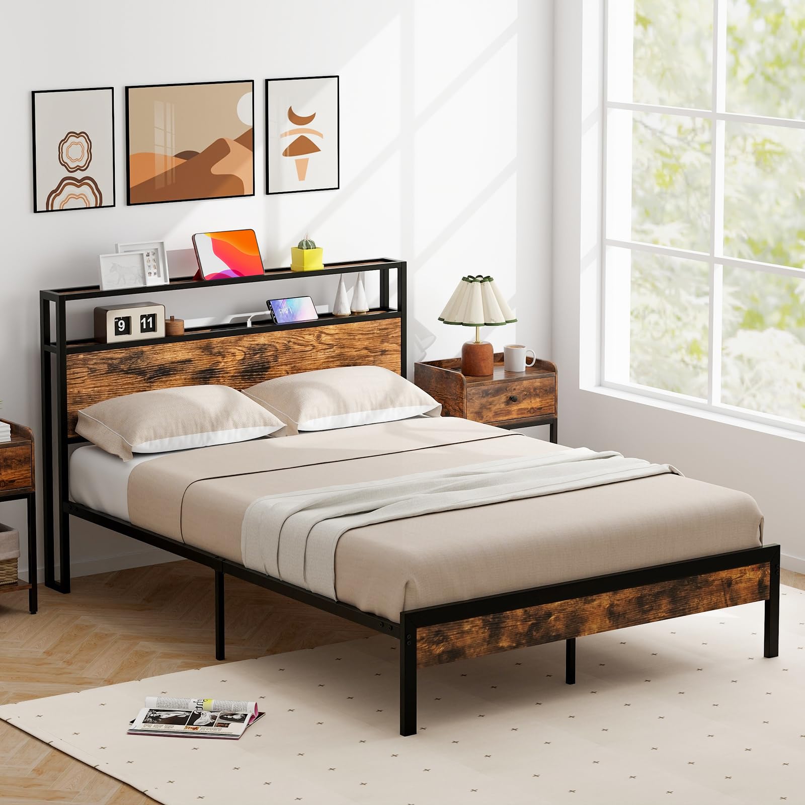 Giantex Full Size Bed Frame