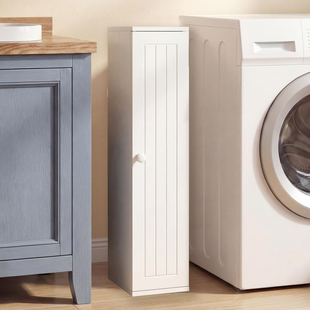 Giantex Small Bathroom Storage Cabinet with Door and Removable Shelves