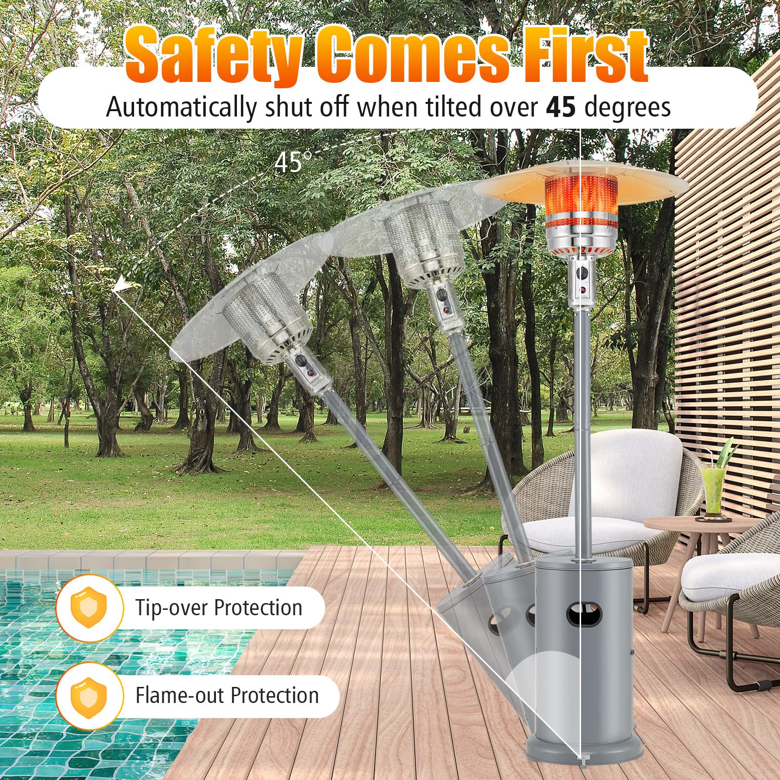 Giantex 50,000 BTU Propane Outdoor Heater