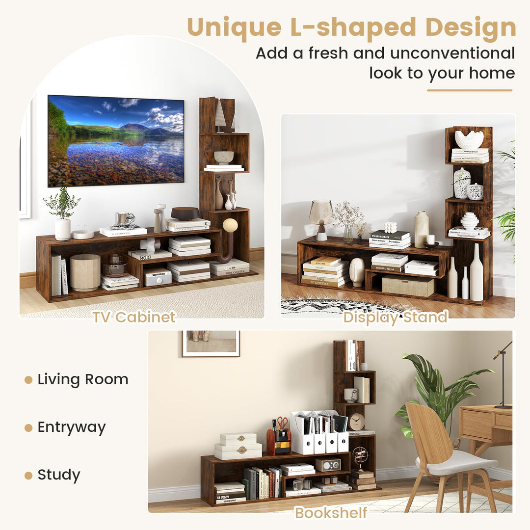 Giantex L Shaped TV Stand for TVs up to 50"