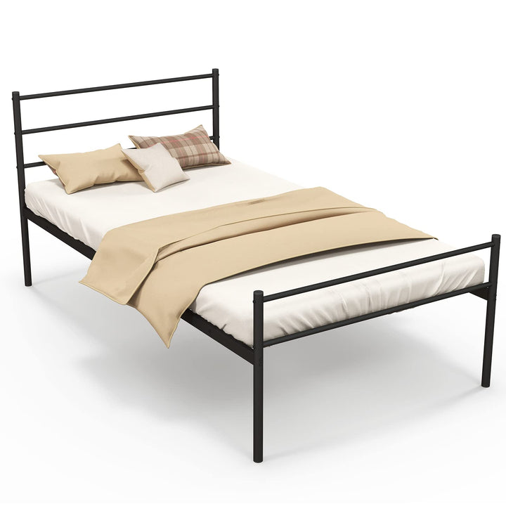 Giantex Twin Size Metal Bed Frame with Headboard & Footboard, 13.5 Inch Platform Bed Frame