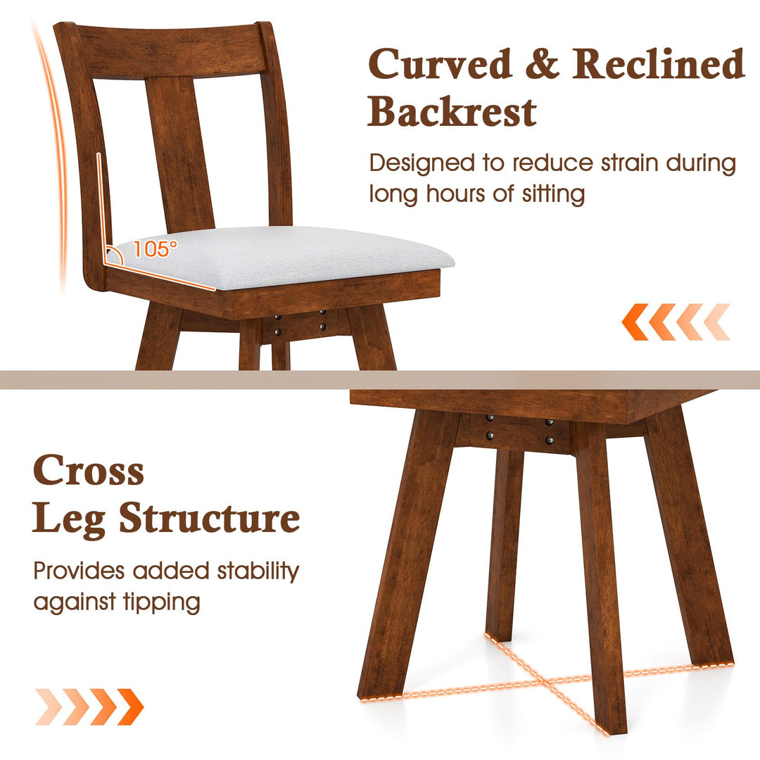 Giantex Swivel Dining Chairs Set of 2/4