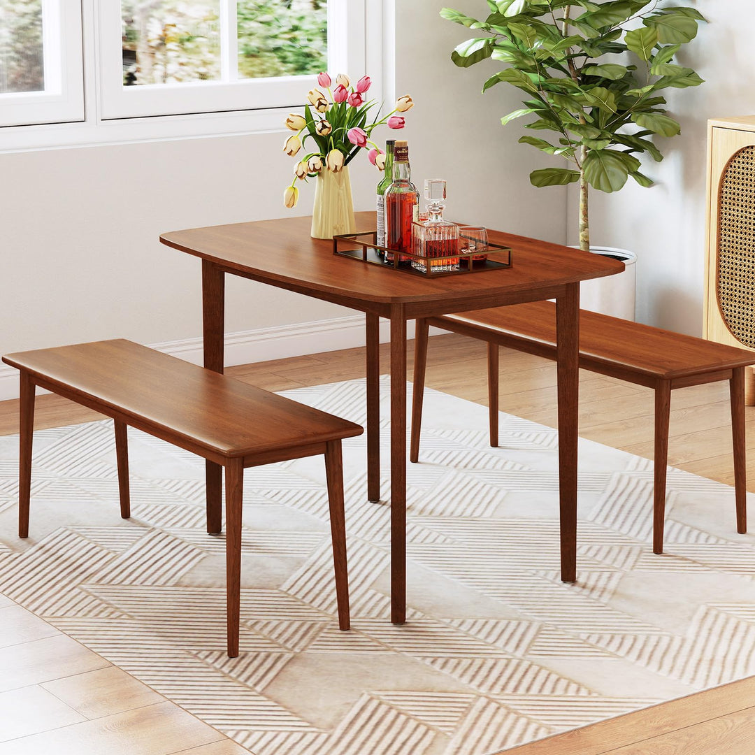 Giantex 43" x 31" Dining Table with Rubber Wood Legs