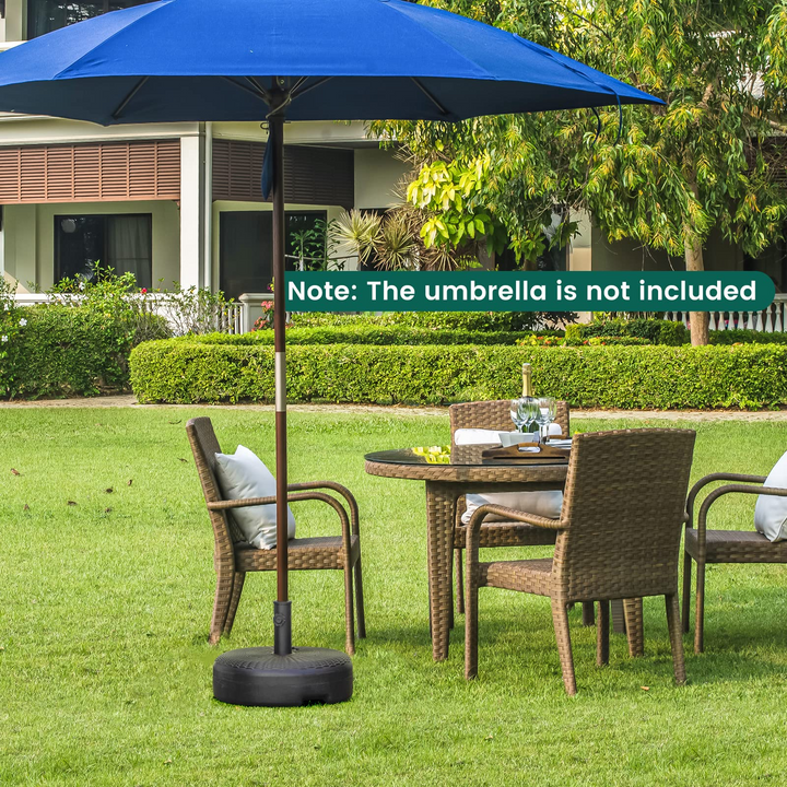 Giantex Fillable Umbrella Base, 18 inch Umbrella Stand Water and Sand Filled