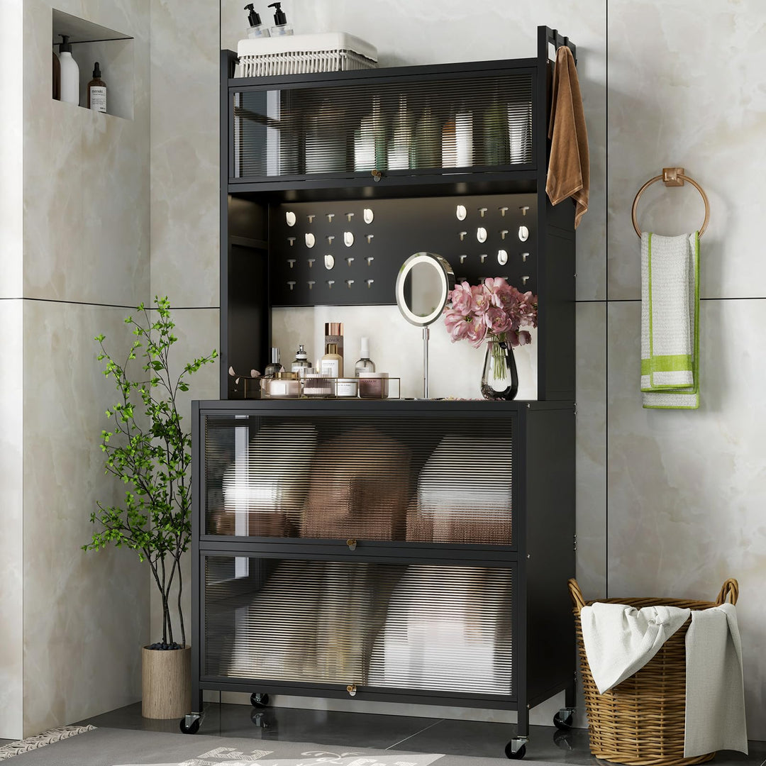 Giantex 5 Tier Rolling Kitchen Bakers Rack with Wheels