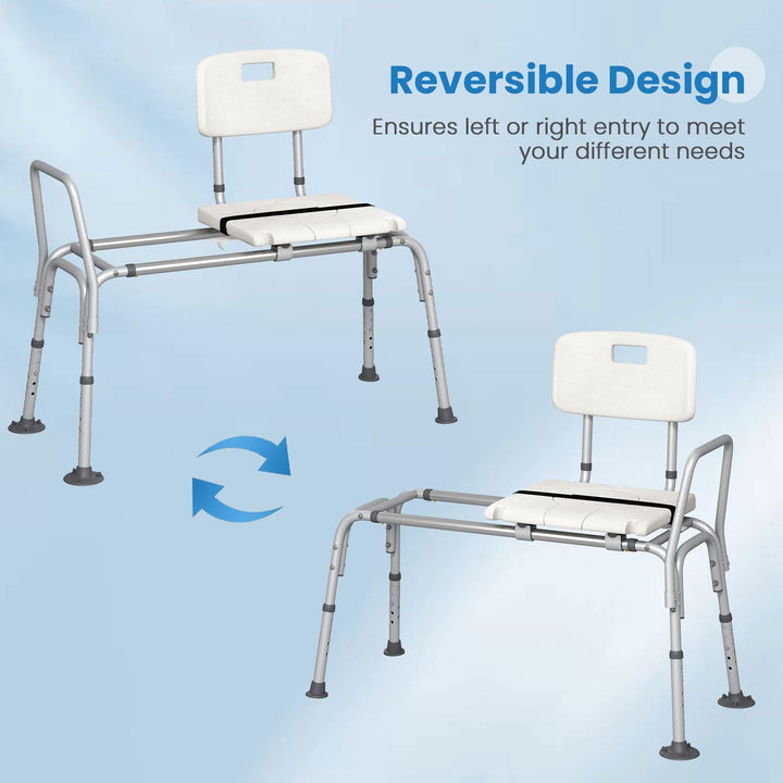 Giantex Sliding Tub Transfer Bench for Bathtub