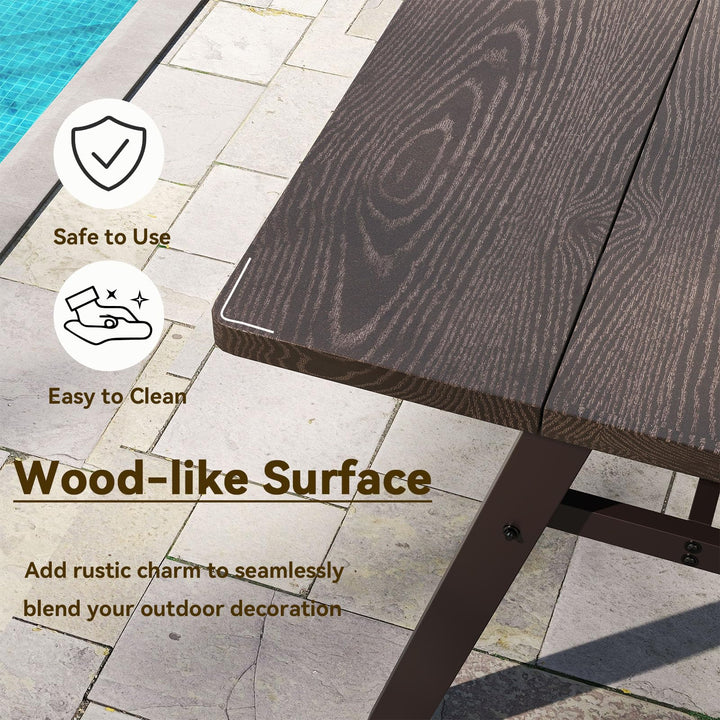 Giantex 3 Pieces Outdoor Picnic Table Set for 6 People