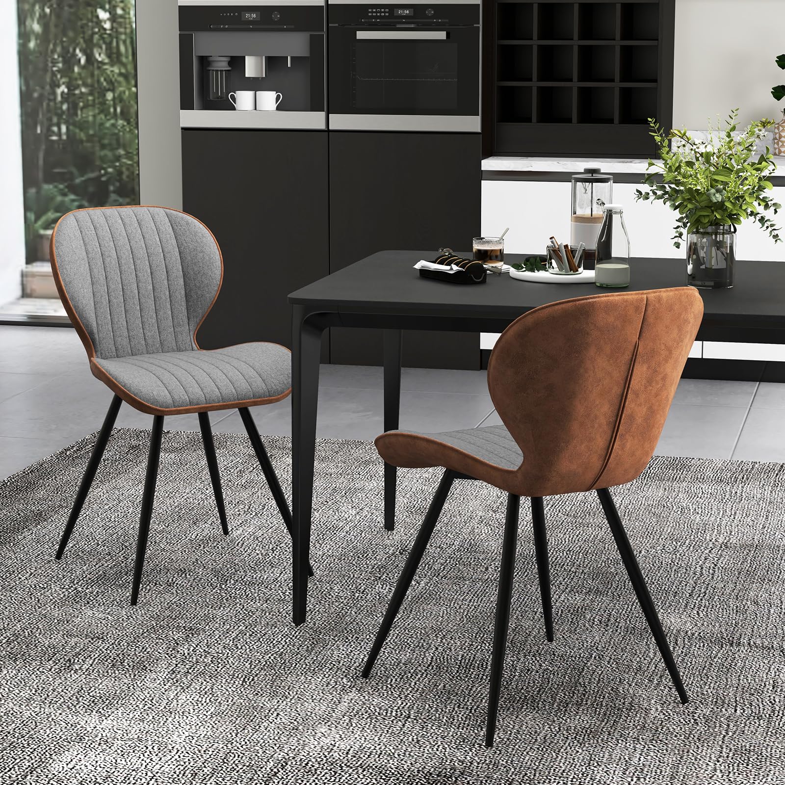 Giantex Upholstered Dining Chairs Set