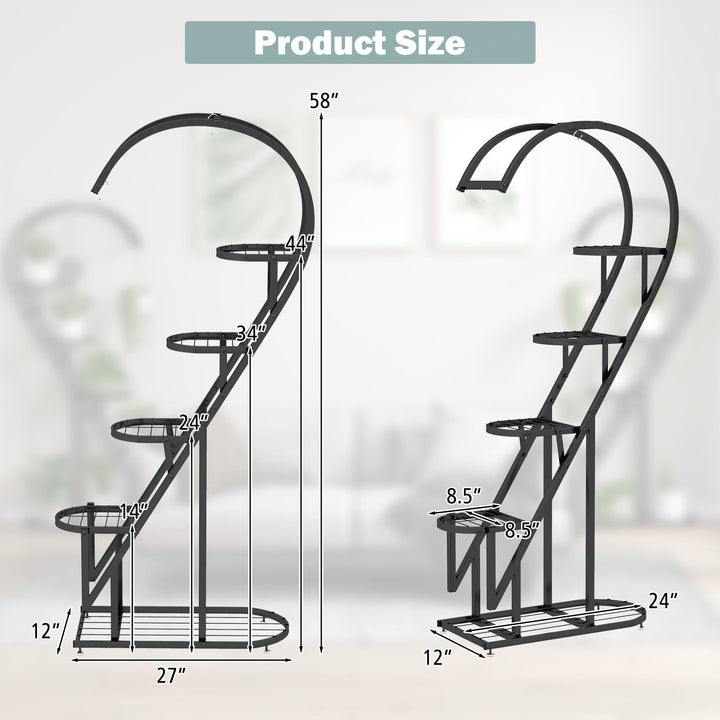 Giantex 5 Tier Metal Plant Stand Indoor
