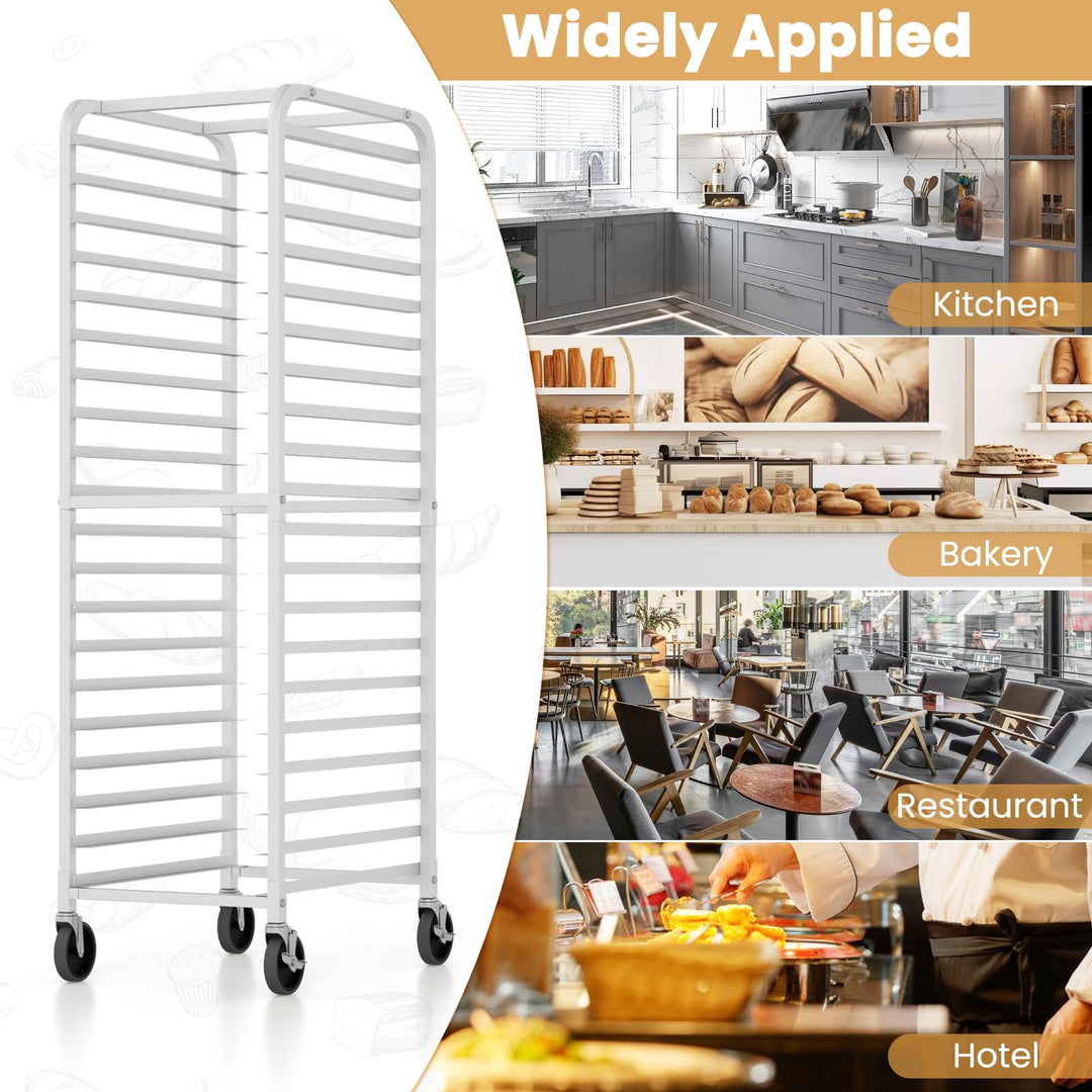 Giantex 20-Tier Kitchen Bun Pan Sheet Rack