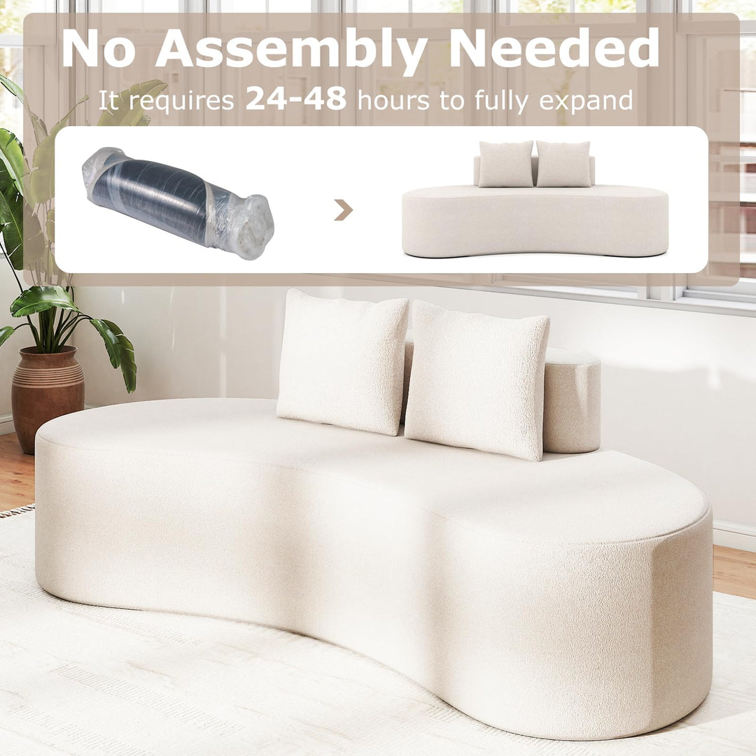 Giantex 78.5" Sofa Couch, Upholstered Loveseat