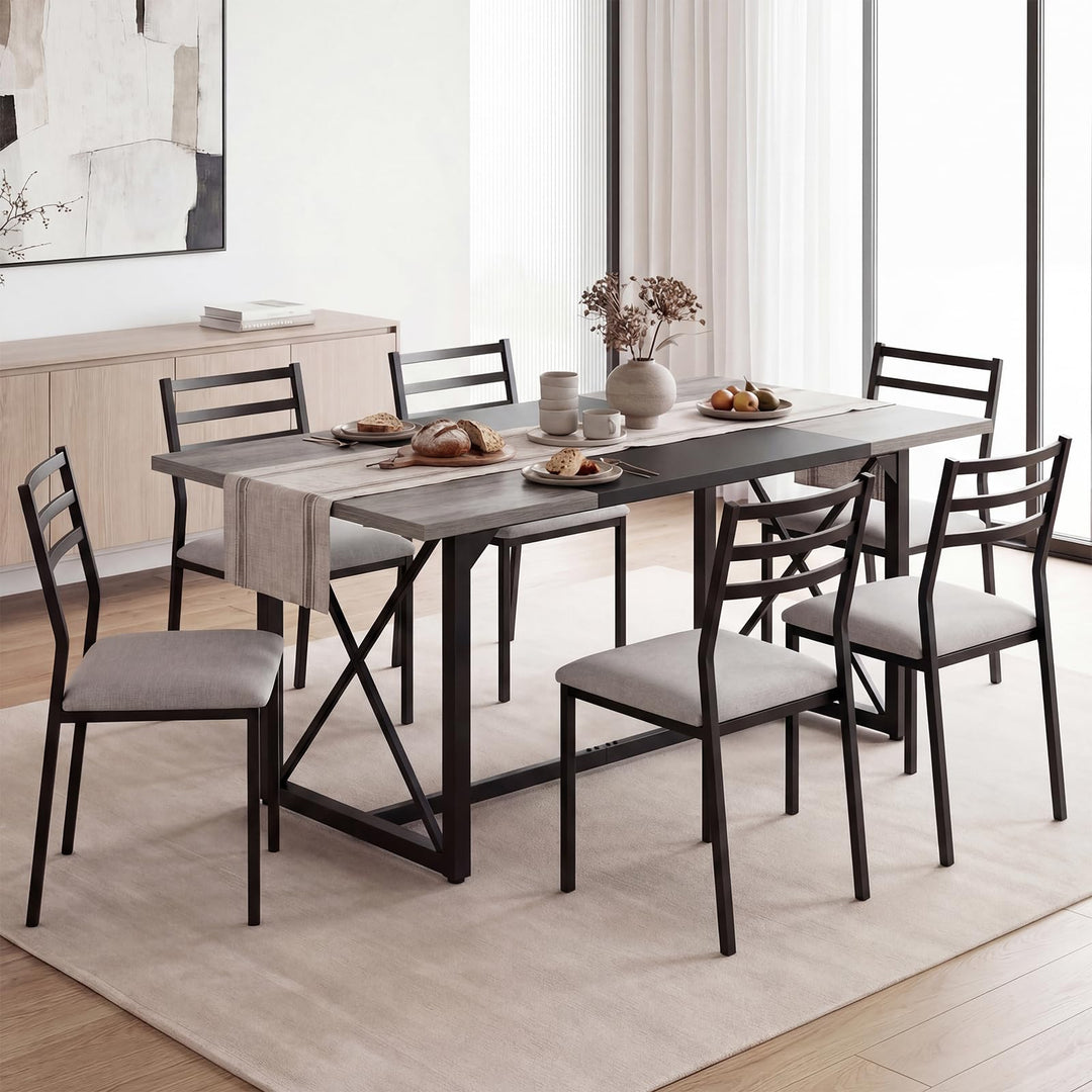 Giantex 6FT Large Rectangle Conference Table with Power Outlets (1/2)