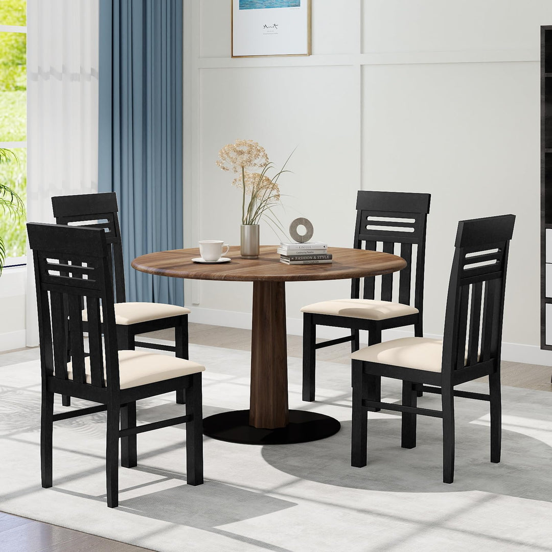 Giantex Wooden Dining Chairs Set of 2/4 for Kitchen Living Room