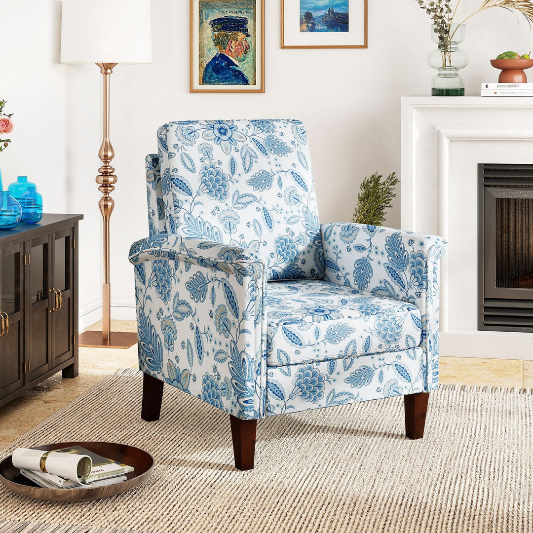 Giantex Upholstered Accent Chair with Floral Pattern