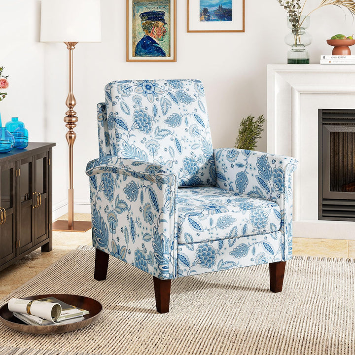 Giantex Upholstered Accent Chair with Floral Pattern