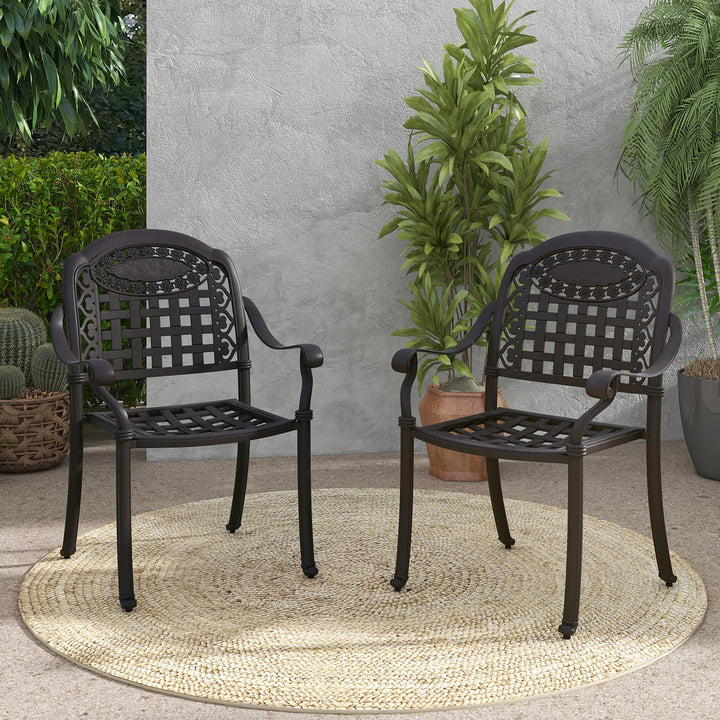 Giantex Stackable Outdoor Chairs Set of 4