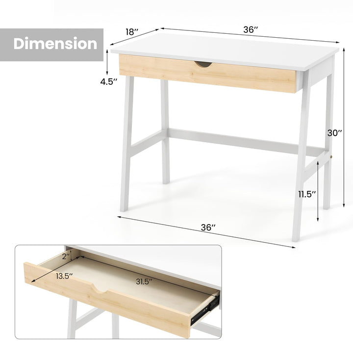 Giantex Modern Writing Desk with Drawer