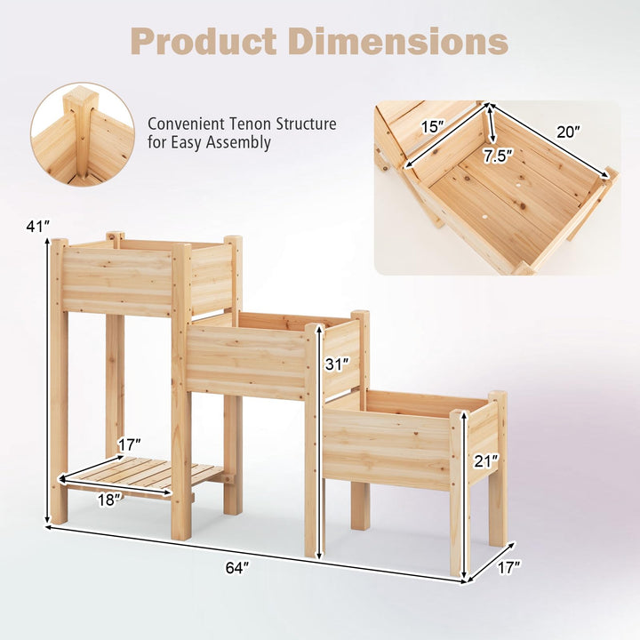 Giantex Raised Garden Bed Set of 3