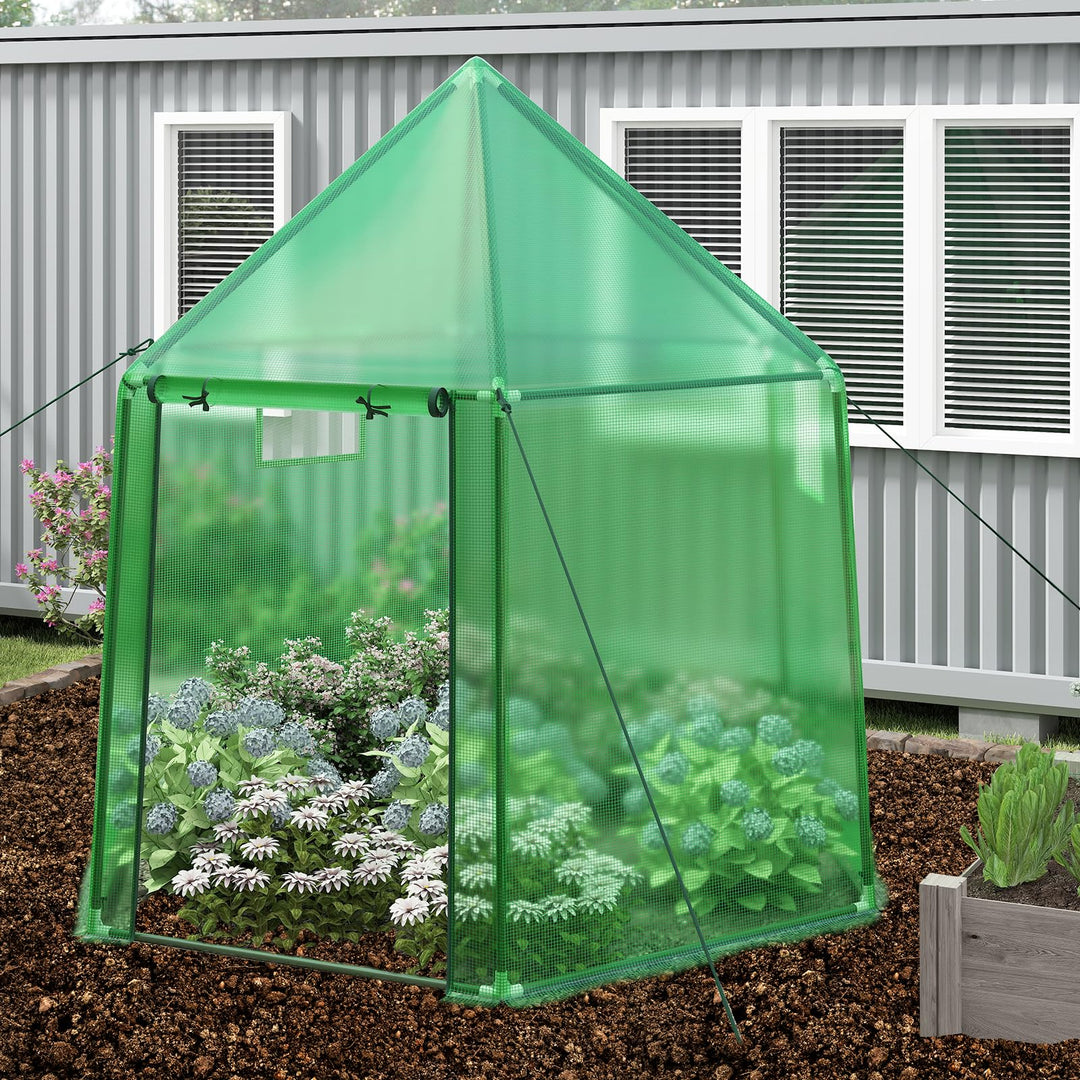 Giantex 6.5 x 5.7 x 6.3 FT Greenhouse Portable Walk in Outdoor Hot House Tent