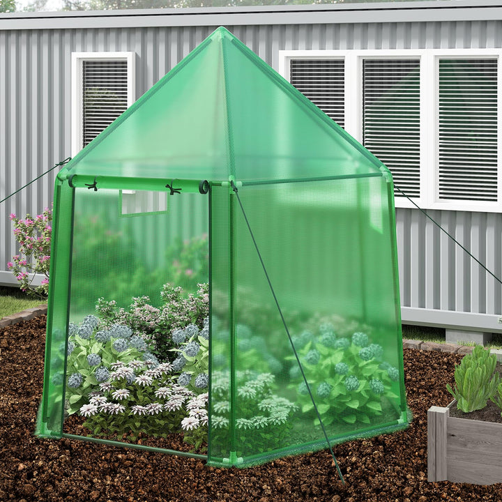 Giantex 6.5 x 5.7 x 6.3 FT Greenhouse Portable Walk in Outdoor Hot House Tent