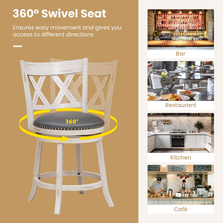 Giantex 25.5" Bar Stools Set