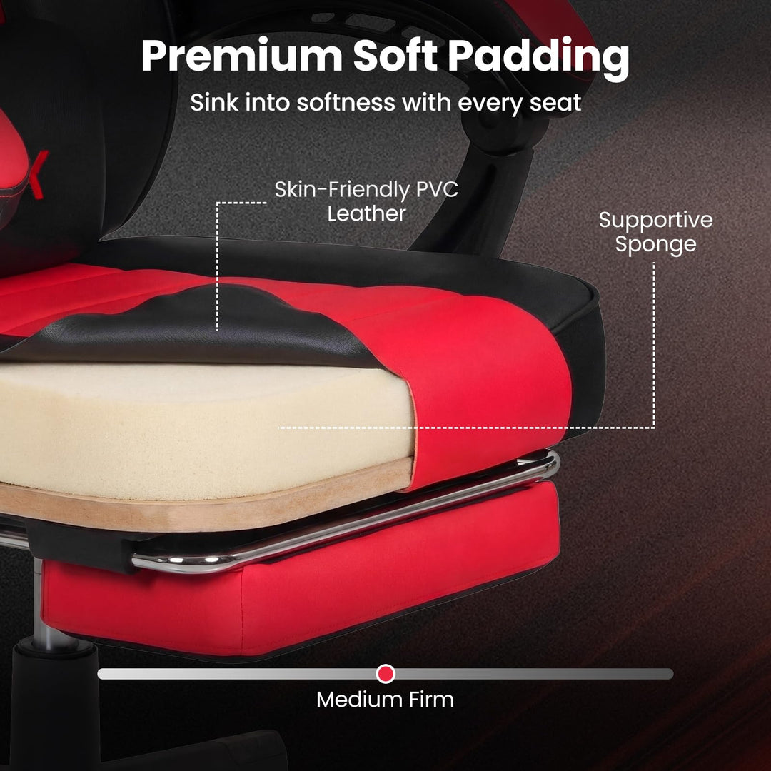 Giantex Gaming Chair | Ergonomic Video Game Chair w/Lumbar Support