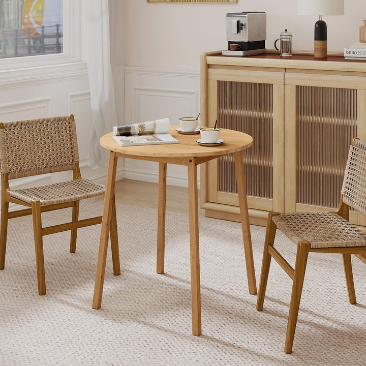 Giantex 27.5-Inches Bamboo Dining Table for 2-4 for Dining Room