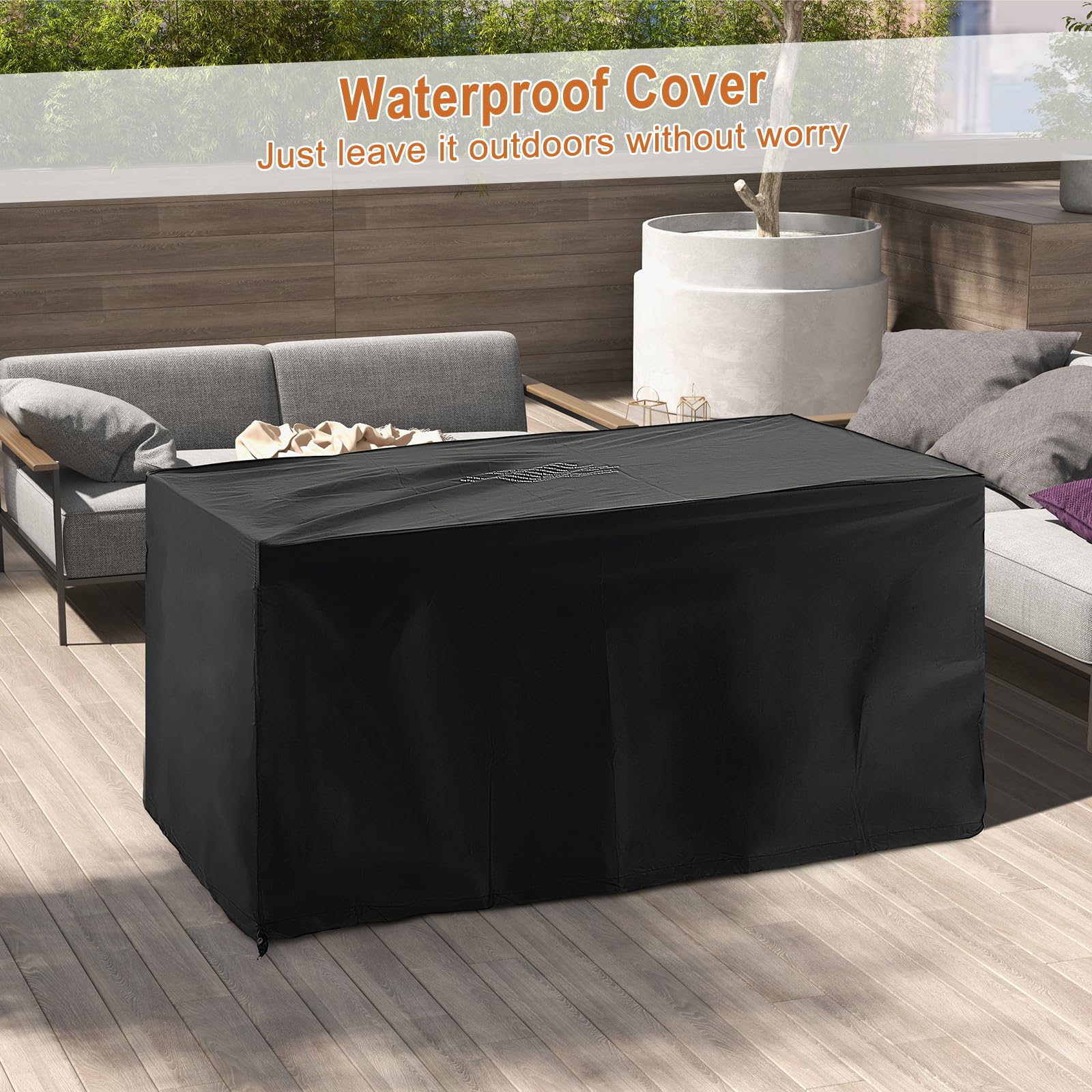 Giantex 52" Outdoor Propane Fire Pit - 50,000 BTU Wicker Patio Gas Fire Table w/Lid