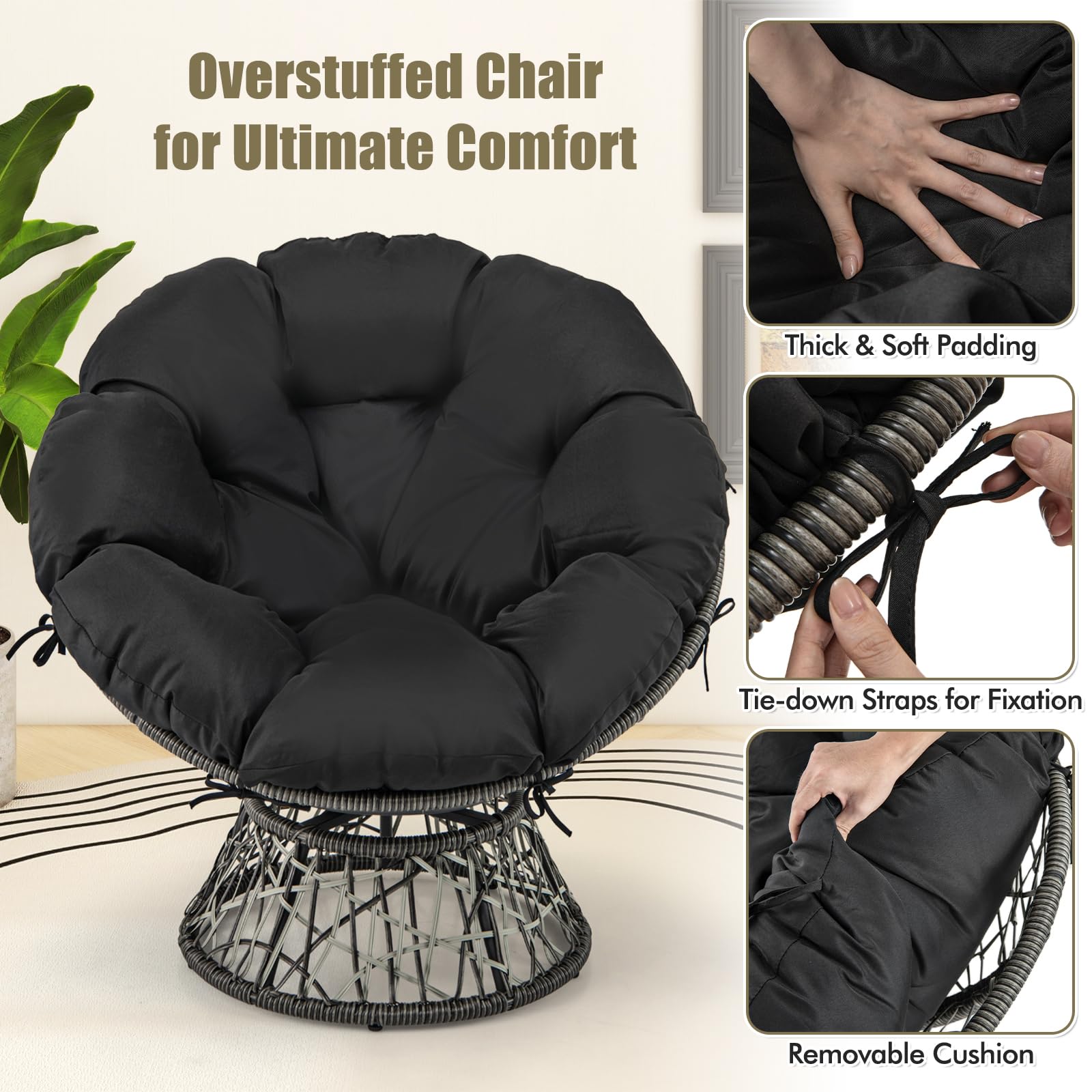 Giantex Swivel Oversized Living Room Chair