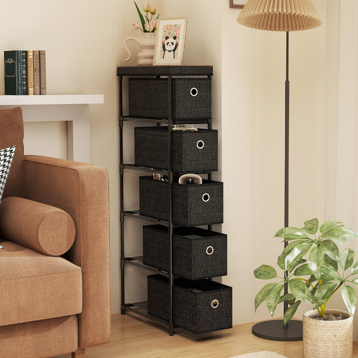 Giantex Dresser with 5 Drawers for Living Room
