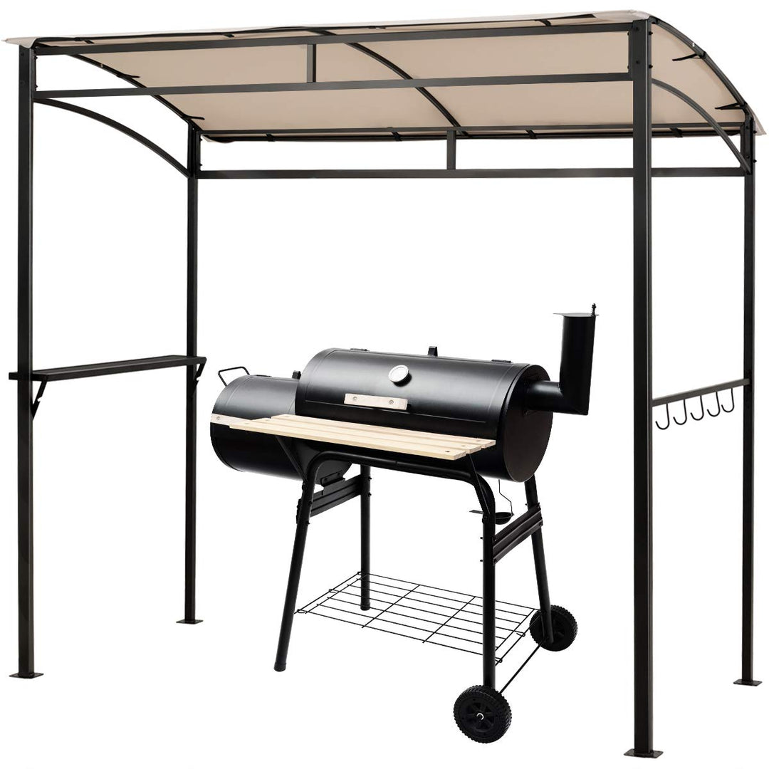 Giantex 7x4.4ft Grill Gazebo, Patio Outdoor Backyard BBQ Canopy Shelter
