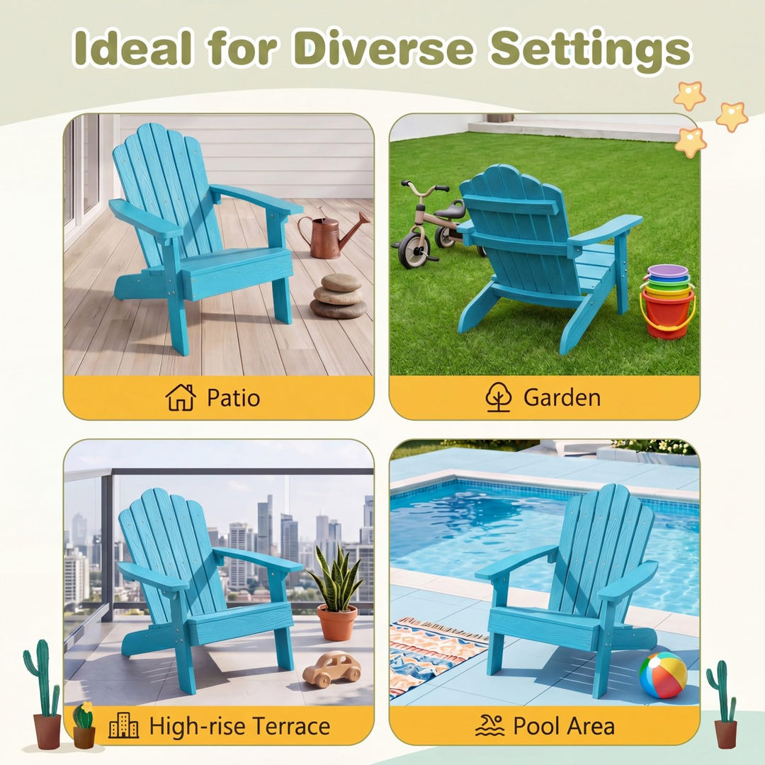 Giantex Kids Adirondack Chair, All-Weather HIPS Children&