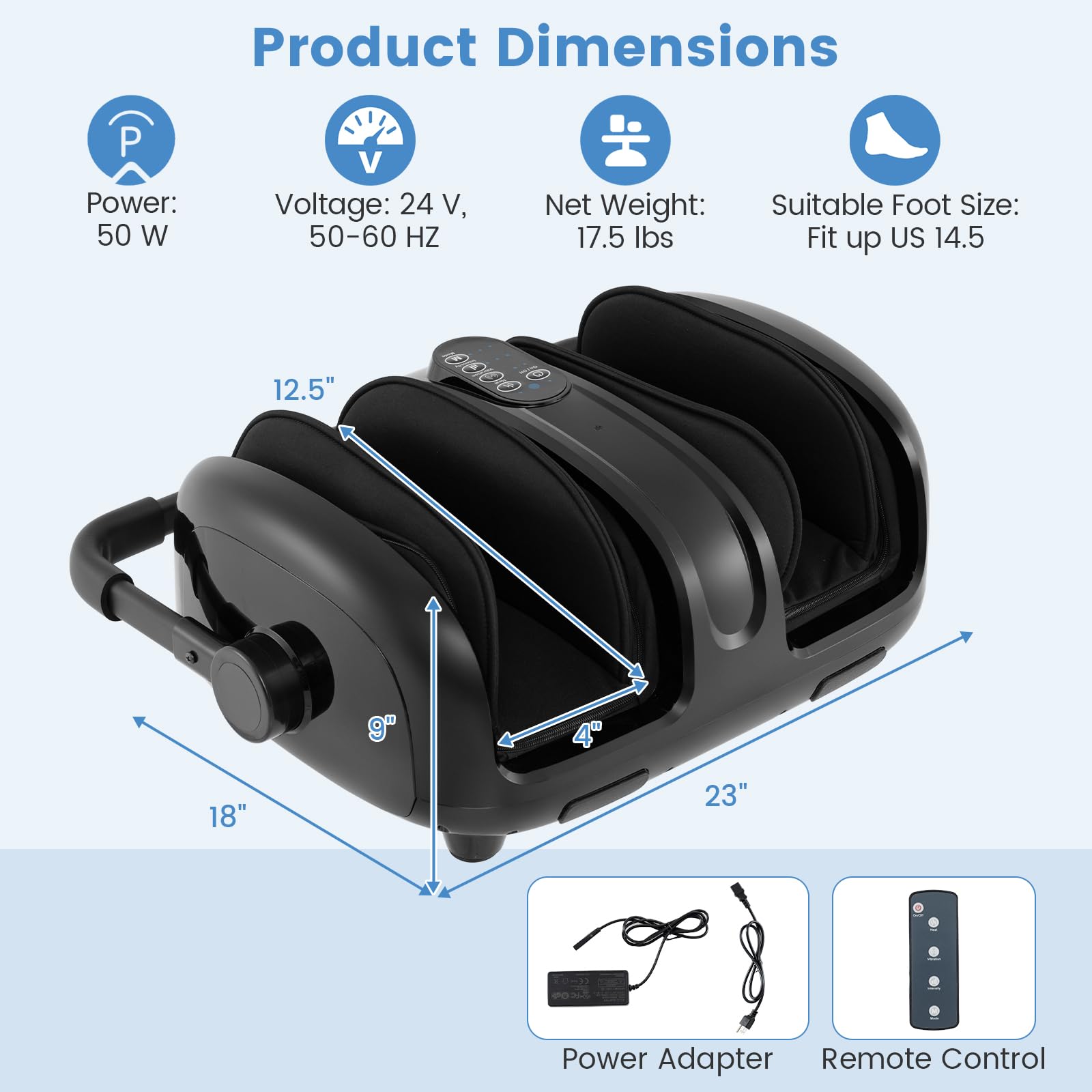 Giantex Foot Massager with Heat, Electric Foot Massager