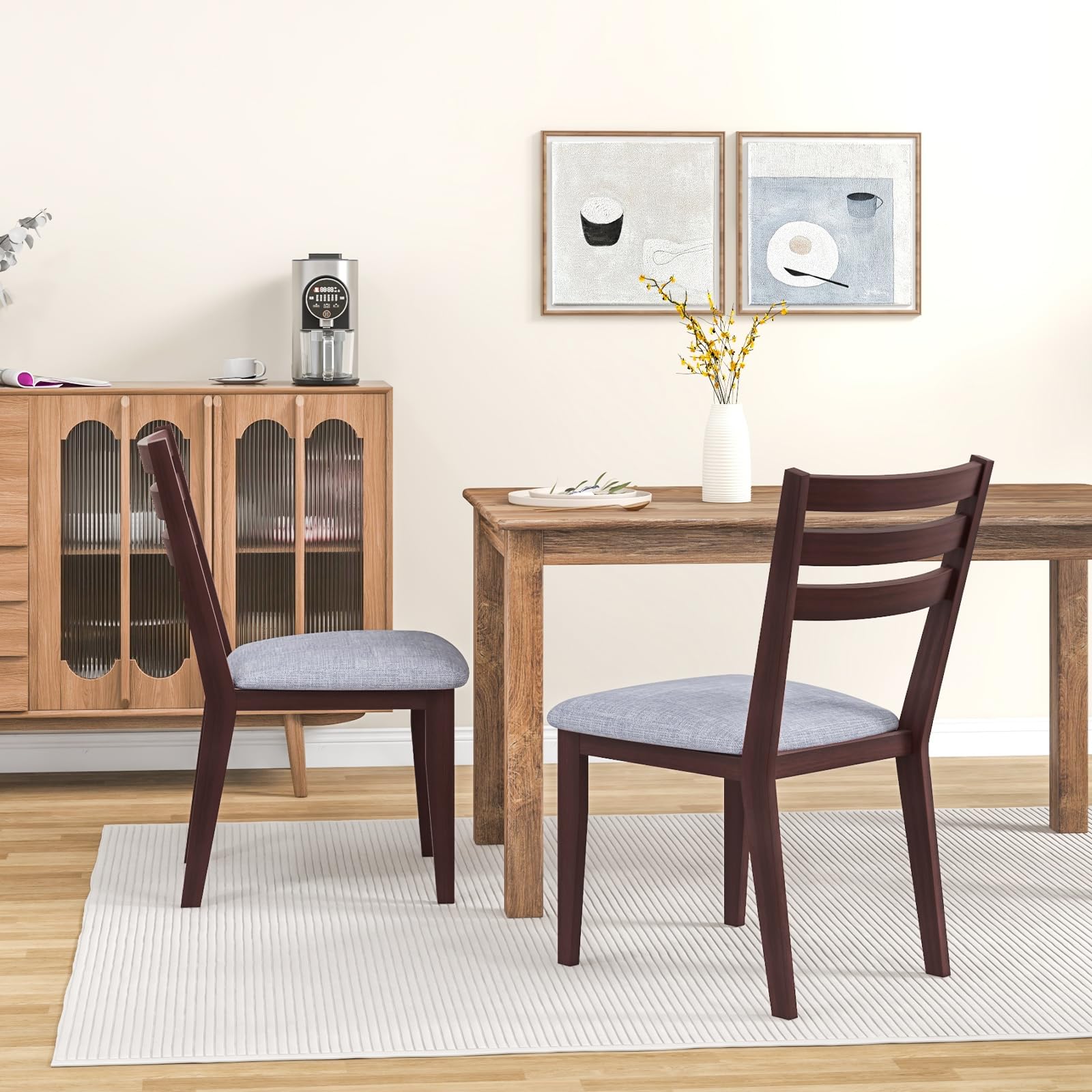 Giantex Wood Dining Chairs Set