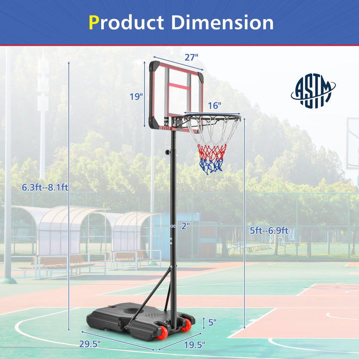 Giantex Portable Basketball Hoop